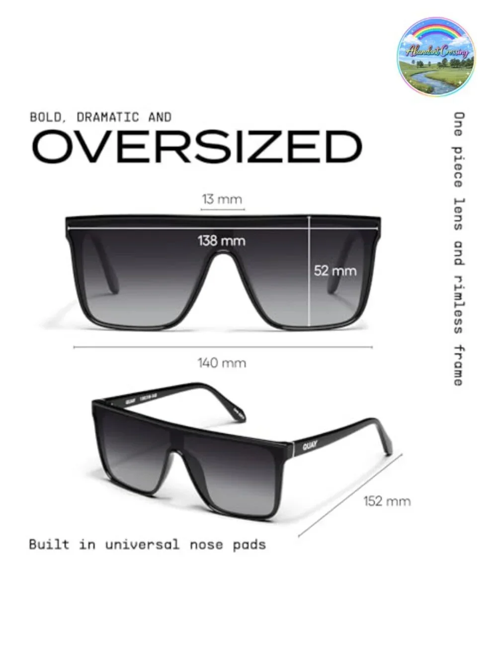 Oversized Polarized Shield Sunglasses UV Protection Unisex